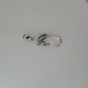 Silver Slipper pendant